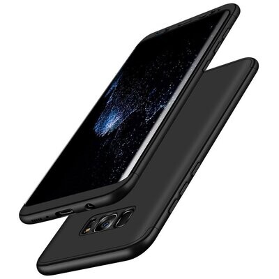 Samsung S8+ Full Cover 360° Handyhülle 3 in 1 Schutz Schale Case