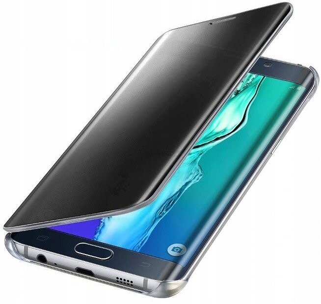 Samsung A8 (2018) Schutzhülle Handy Hülle Spiegel Flip Clear View Case Mirror Tasche