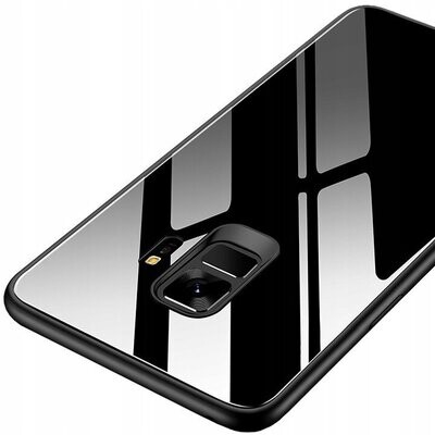 Samsung A6 (2018) Silikon Glas Hülle Back Cover Schutz Case