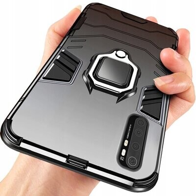 Xiaomi Mi Note 10 Lite Panzer Cover Schutz Hülle Magnet Case Holder Ring