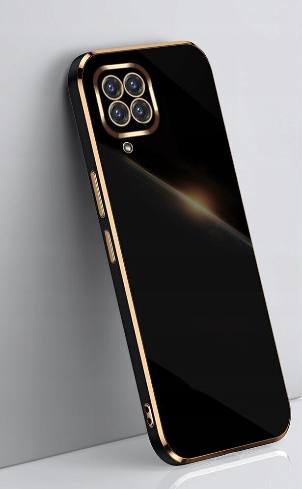 Schutzhülle Back Cover Handyhülle für Samsung A12 Glamour Case Flexibel, Farbe: Schwarz
