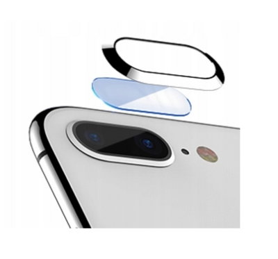 Für iPhone 8 Plus Kamera Schutz Glas + Aluminium Rahmen Handykamera Linsen Schutzfolie
