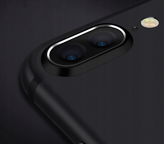 Für iPhone 7 Plus Kamera Schutz Glas + Aluminium Rahmen Handykamera Linsen Schutzfolie