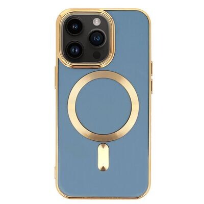 Handy Case für iPhone 12 Pro Max Bumper Cover Schutzhülle MagSafe Kompatibel Blau