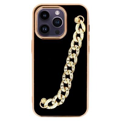 Luxus Cover Case für iPhone 12 Pro (6,1") Schutzhülle Muster 4 Schwarz