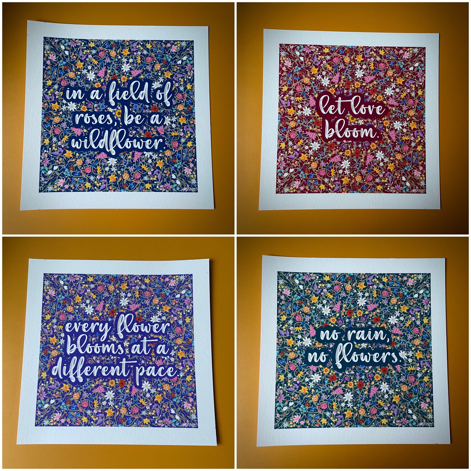All 4 Meadow Prints