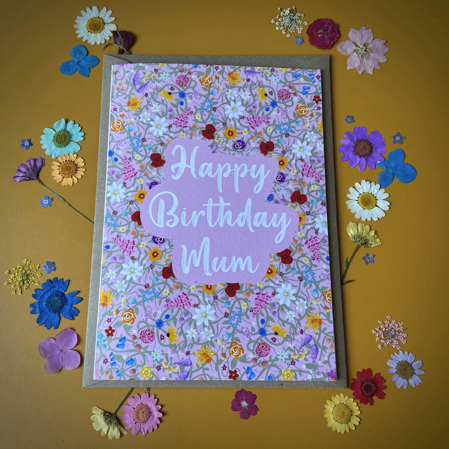&#39;Happy Birthday Mum&#39; Card
