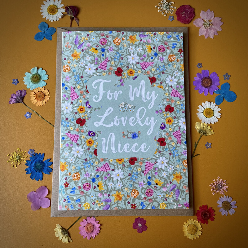 &#39;For My Lovely Niece&#39; Card