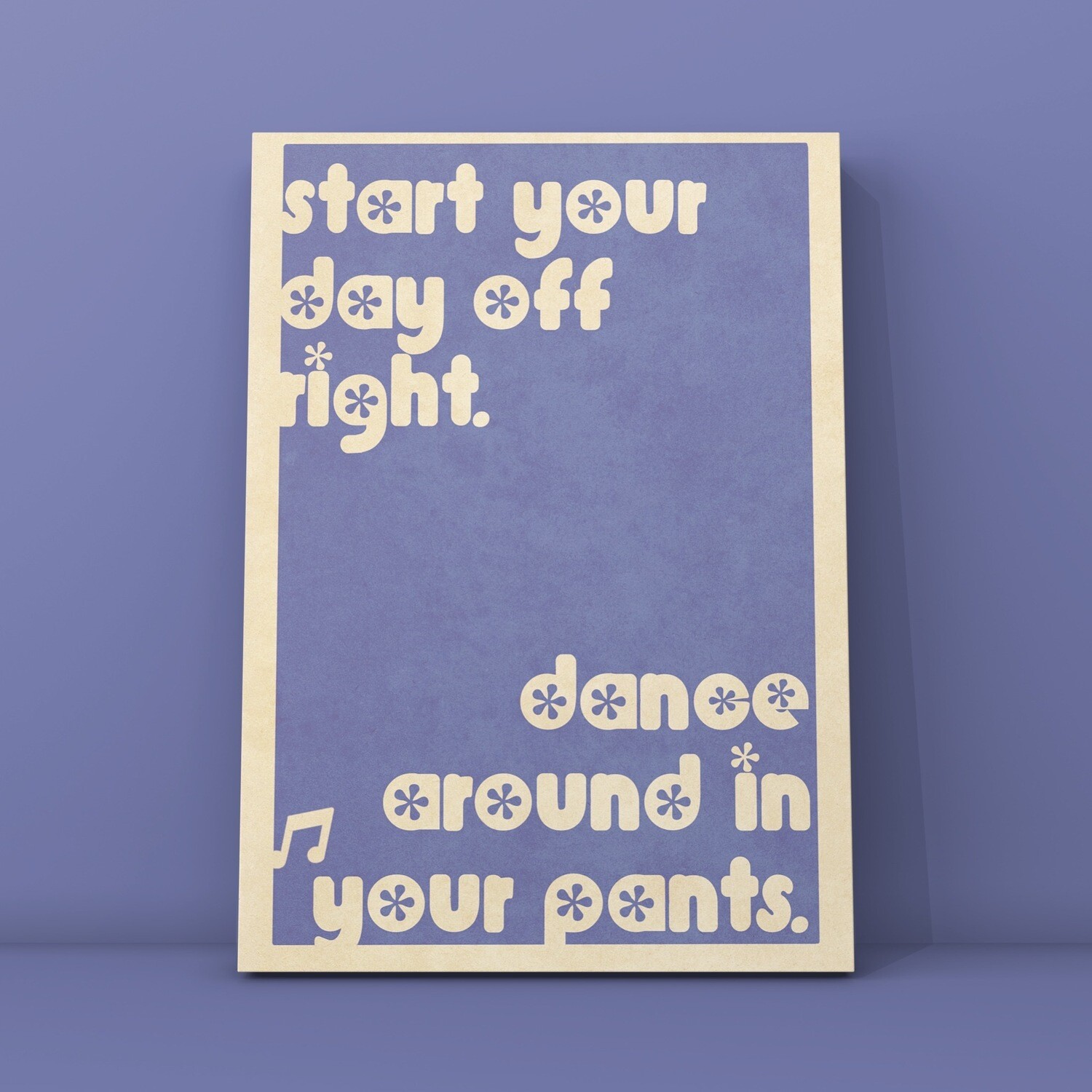 ‘Dance in your pants’ retro print