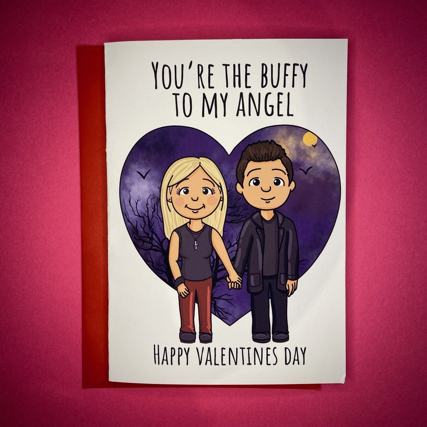 Buffy and Angel, Buffy the Vampire Slayer- Valentines Card
