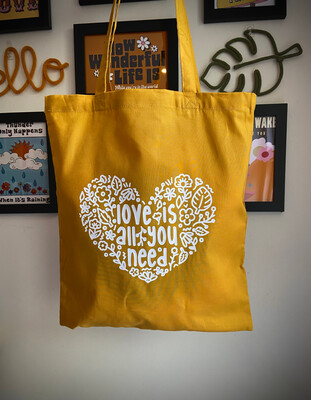 'Love Is All You Need' Tote Bag
