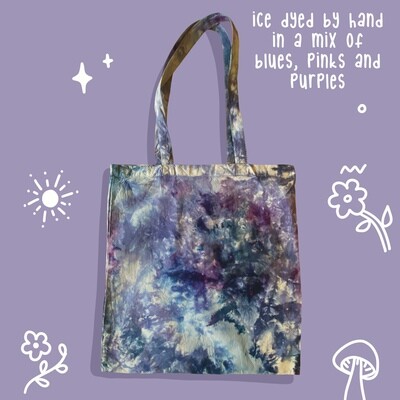 Customisable ice dyed Tote bag- Choose your design
