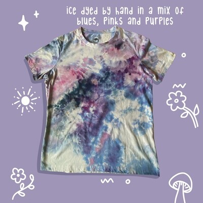 Customisable ice dyed T-Shirt- Choose your design