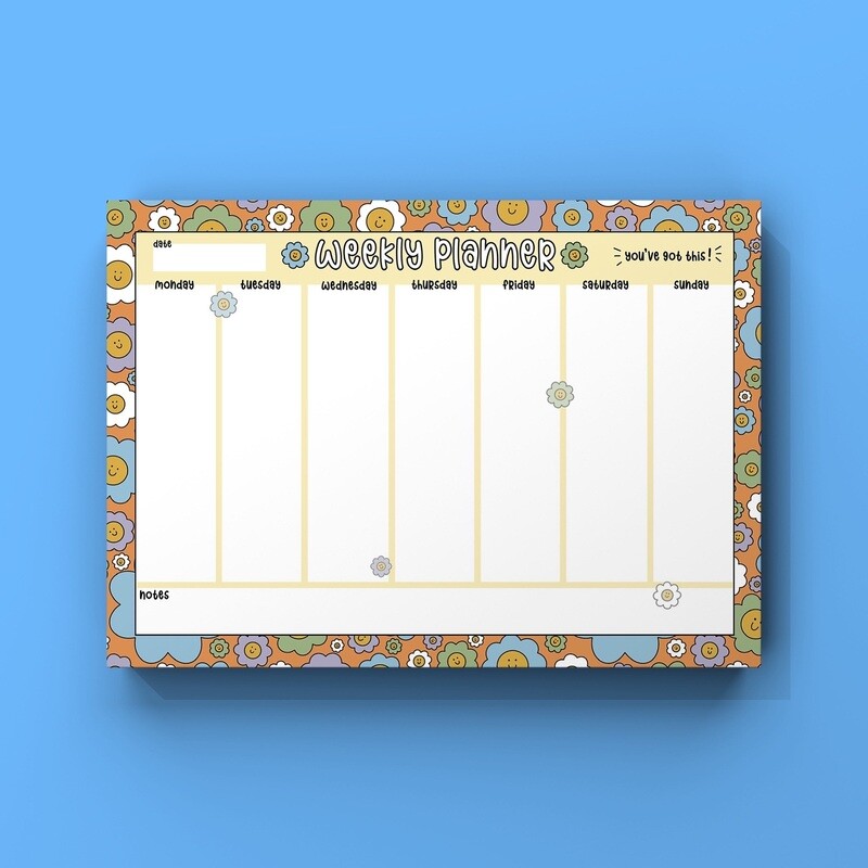 Weekly Planner- A4 -Happy Daisies