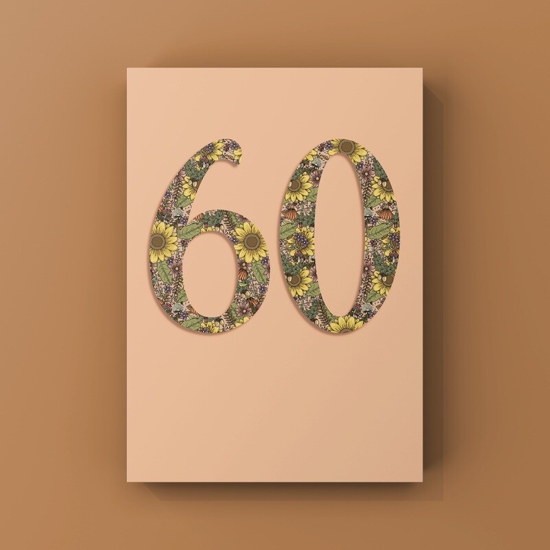 60th Birthday Card