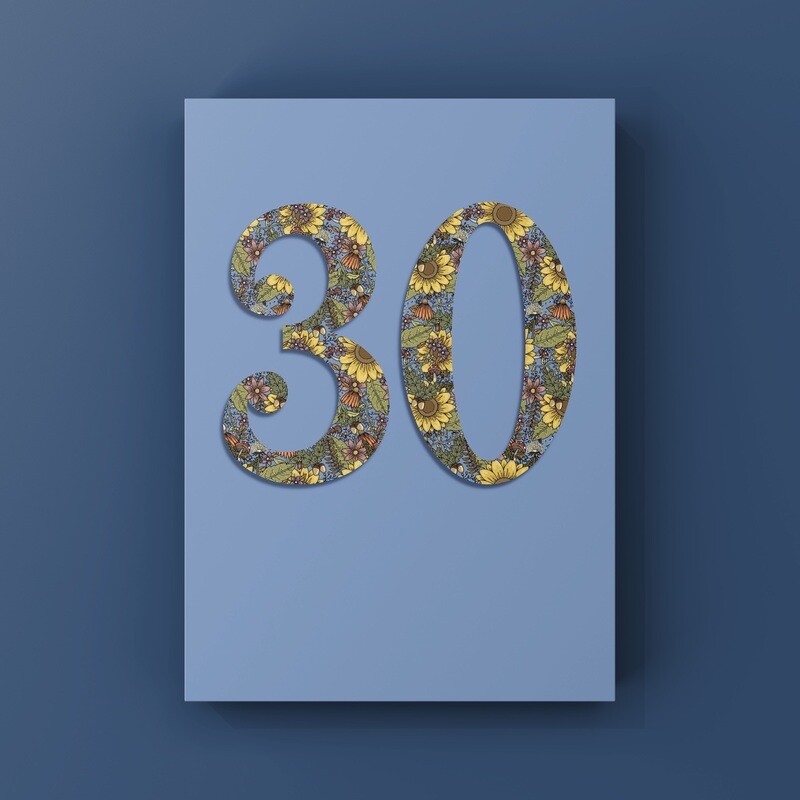 30th Birthday Card