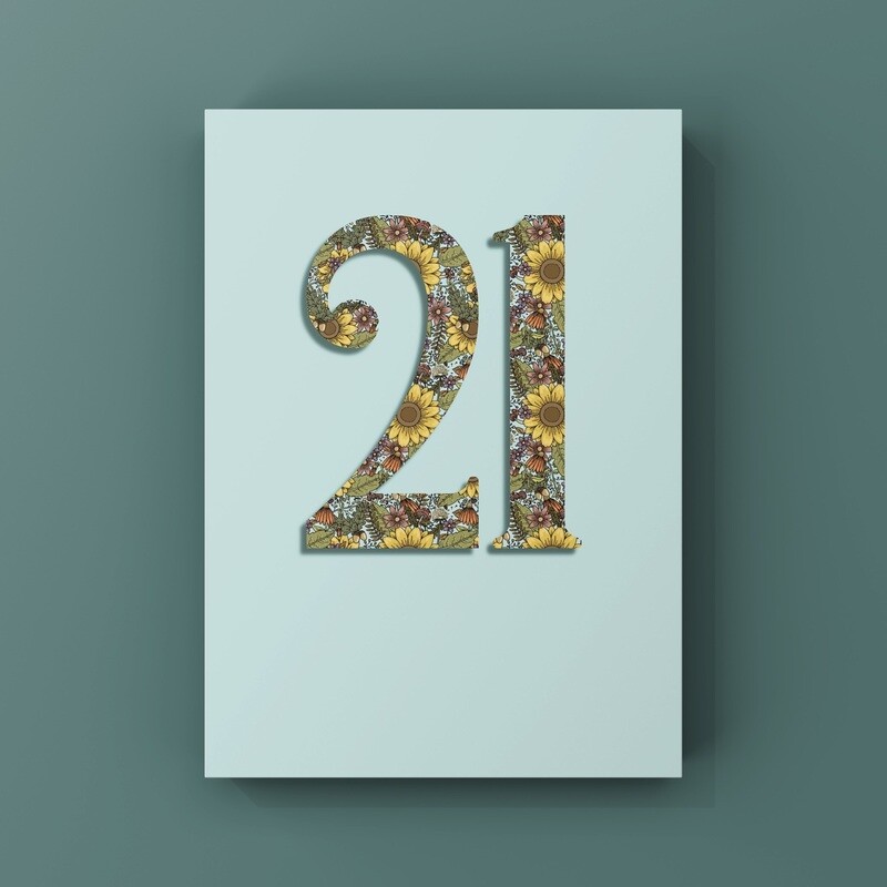 21st Birthday Card
