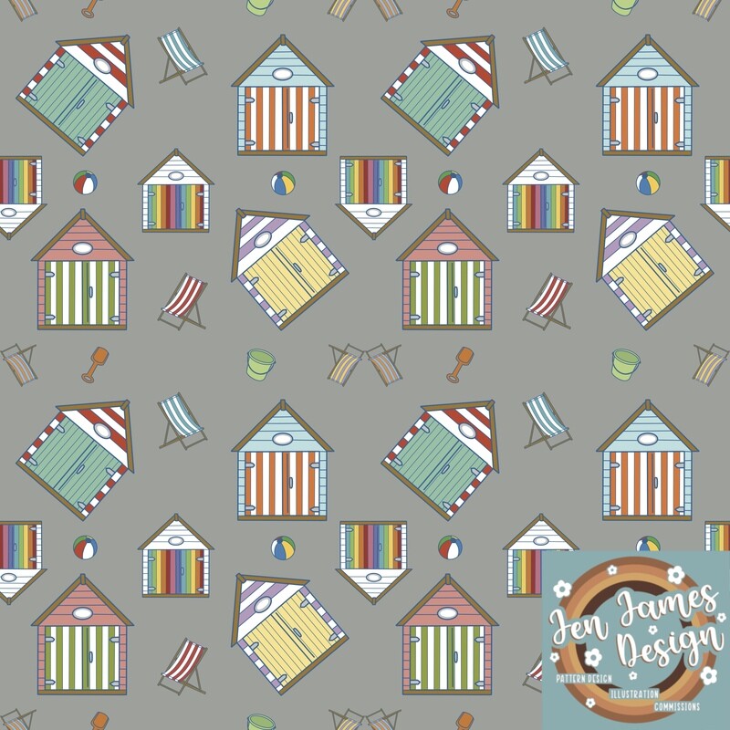 Beach Days- Seamless Tile Pattern
