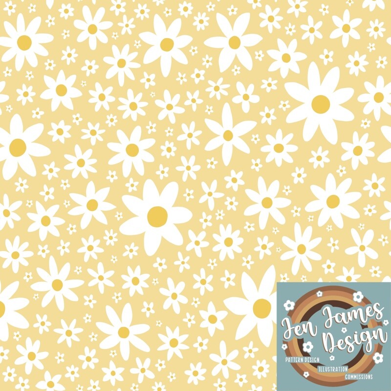 Daisies- Seamless Tile Pattern