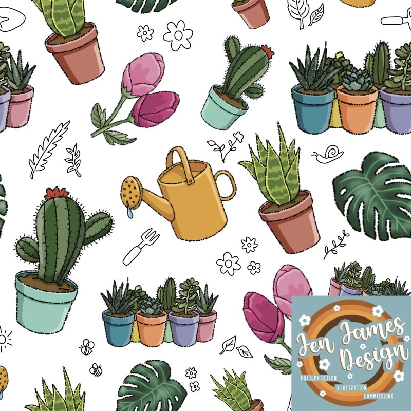 Plant Life- Seamless Tile Pattern