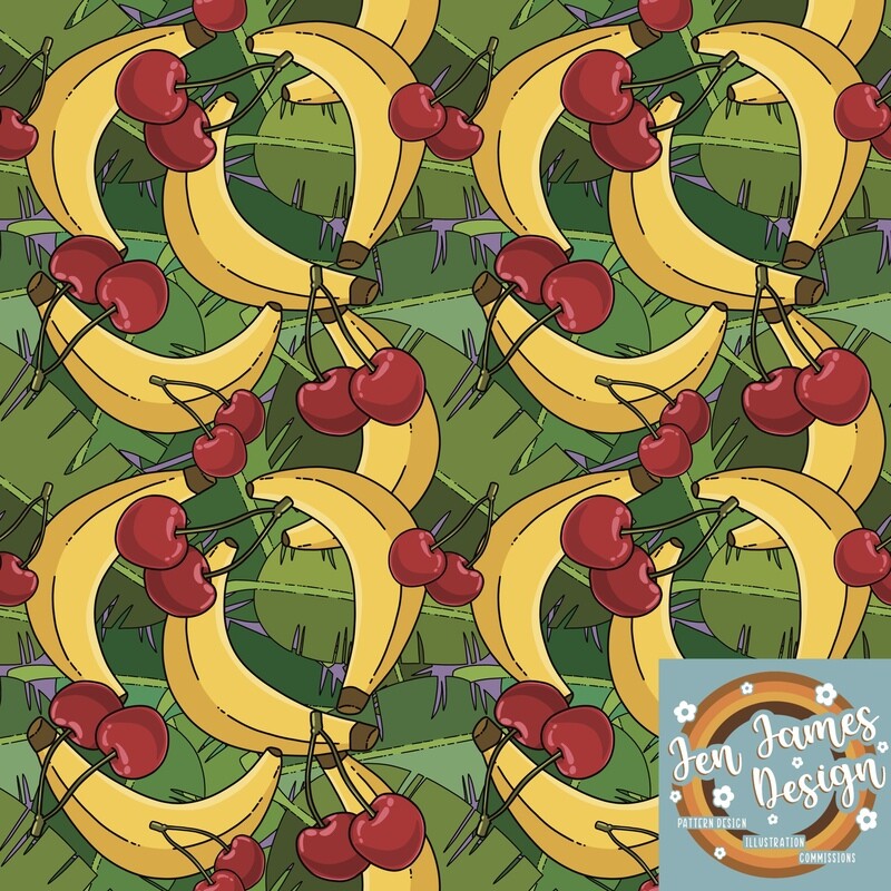Fruit Cocktail- Seamless Tile Pattern