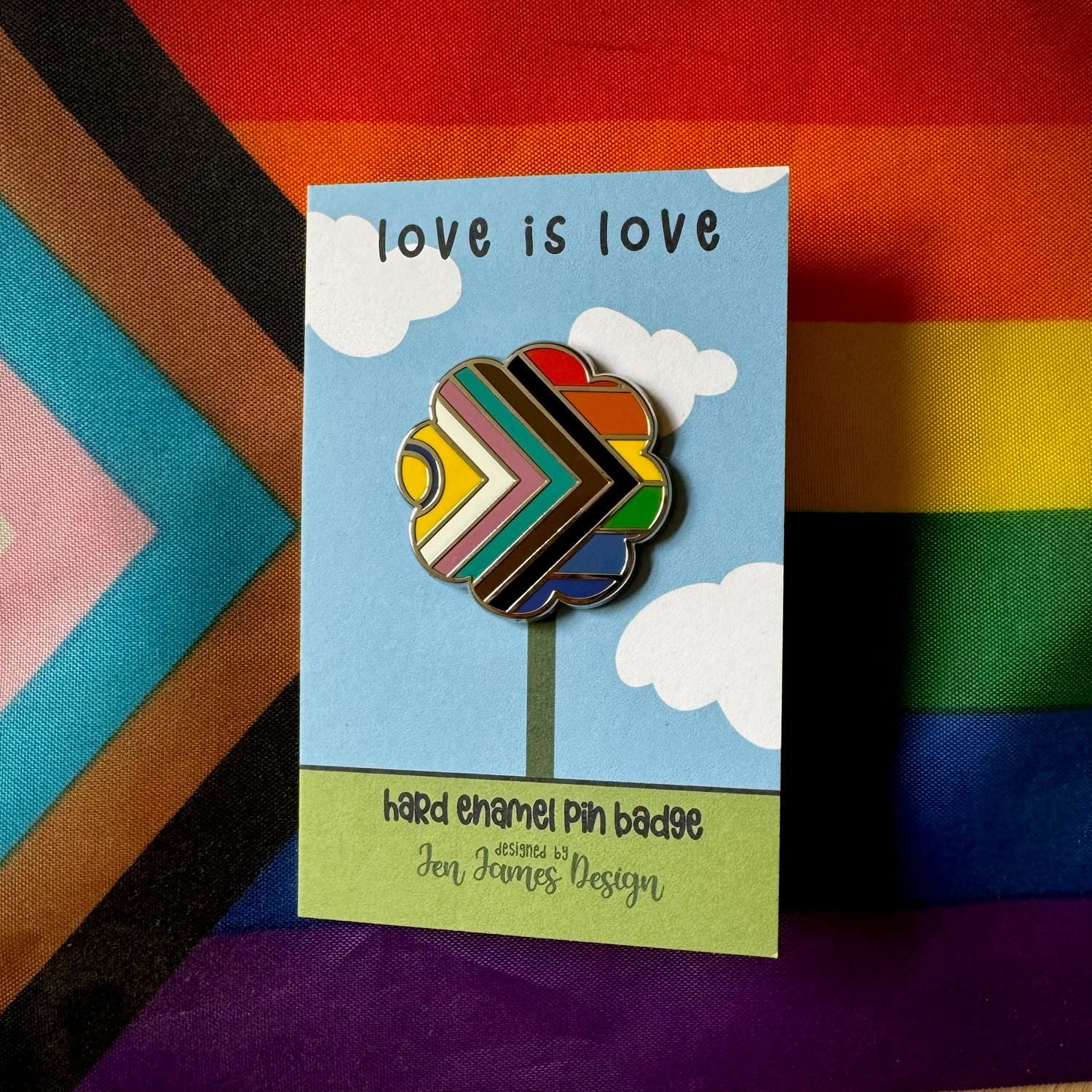 &#39;Love Is Love&#39; Hard Enamel Pin