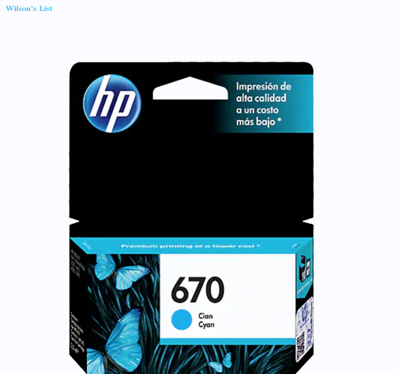 HP 670 CYAN