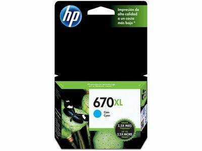 HP 670XL CYAN