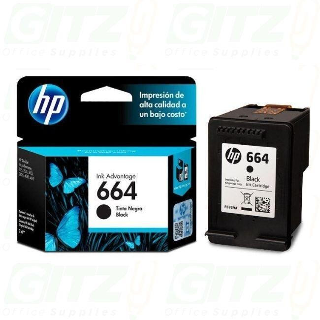 HP 664 REG Black Ink