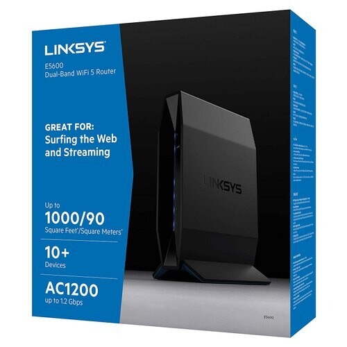 Linksys dual-band AC1200 Wifi 5 Router (E5600)