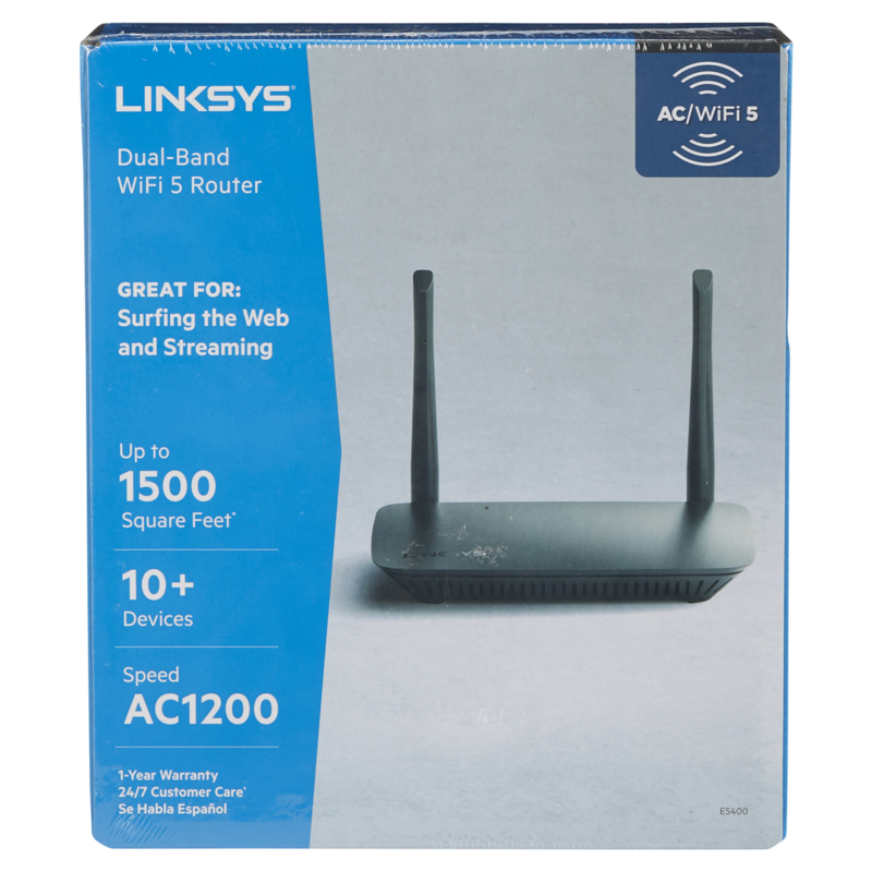 Linksys WiFi 5 Router Dual-Band AC1200 (E5400)