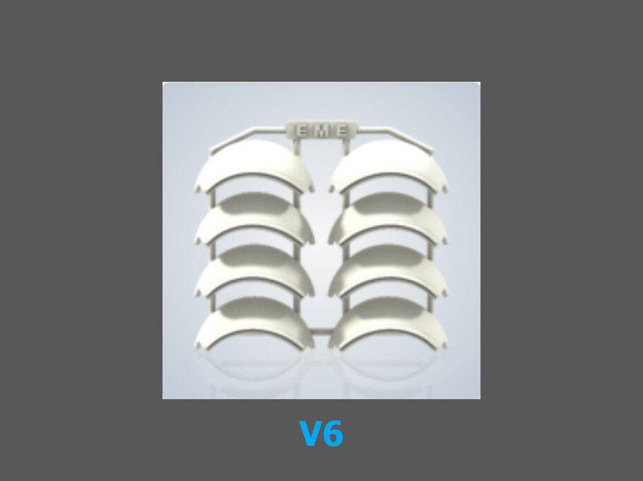 Easy Move Eyelids™  V6-4PR-W