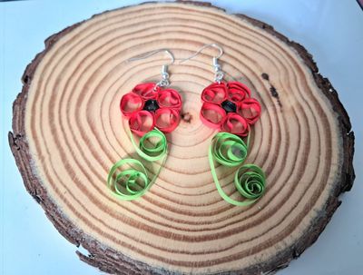 Quilled Poppies