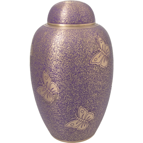Butterflies Purple Urn