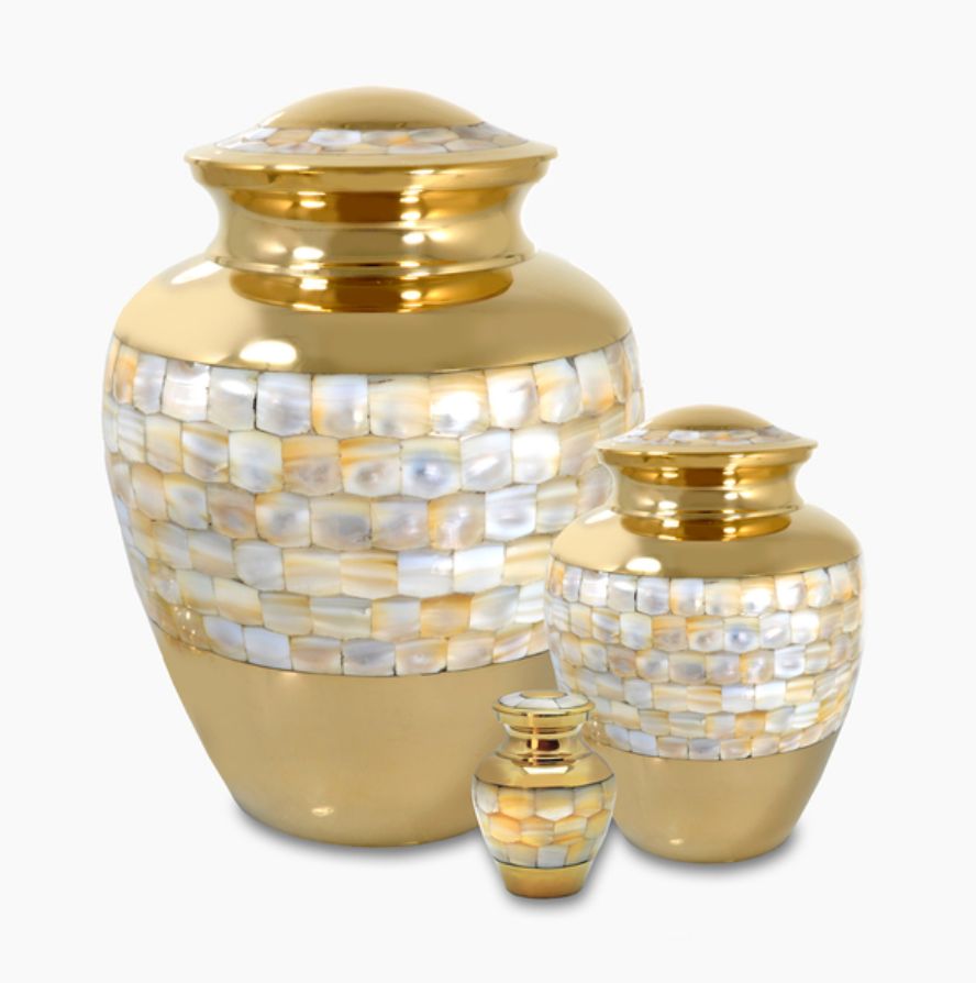Mother of Pearl Cremation Urn