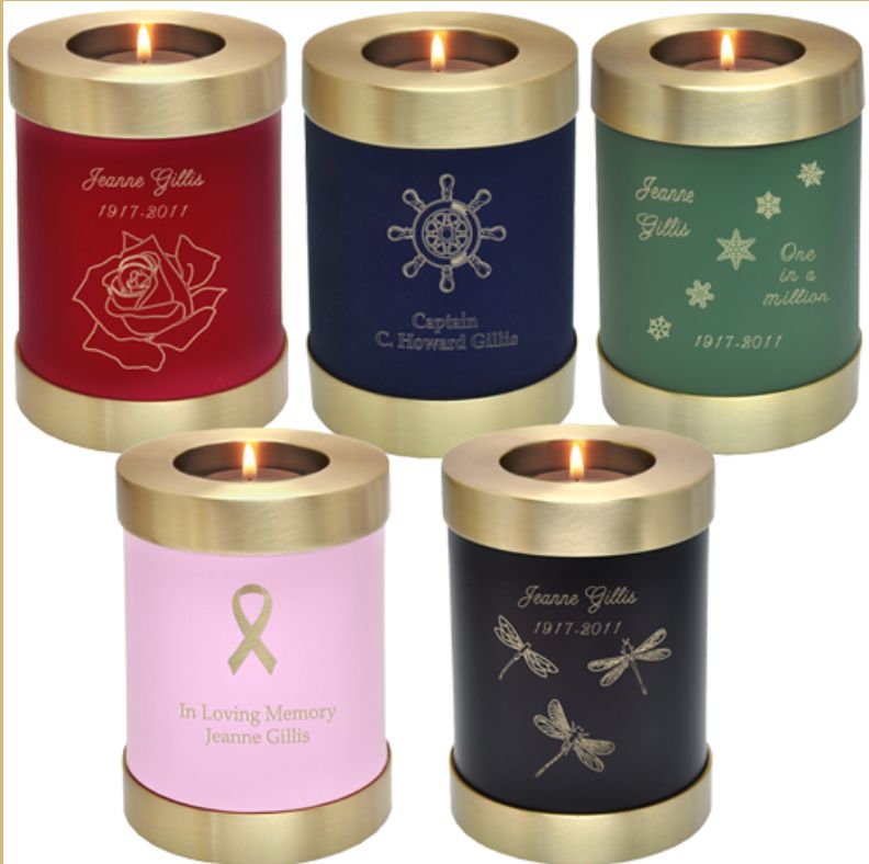 100 Cubic Inch Large Memorial Candle Holder Urn