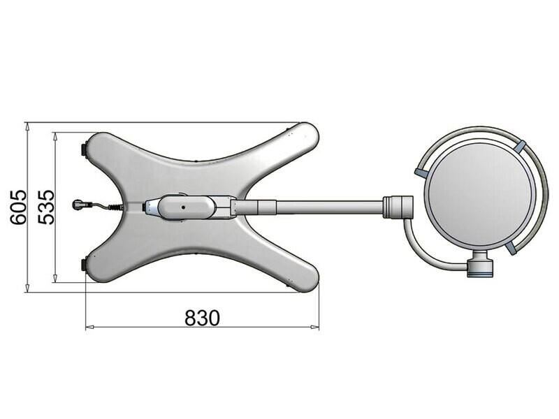 PENTALED 30E SCIALYTIC LIGHT - trolley