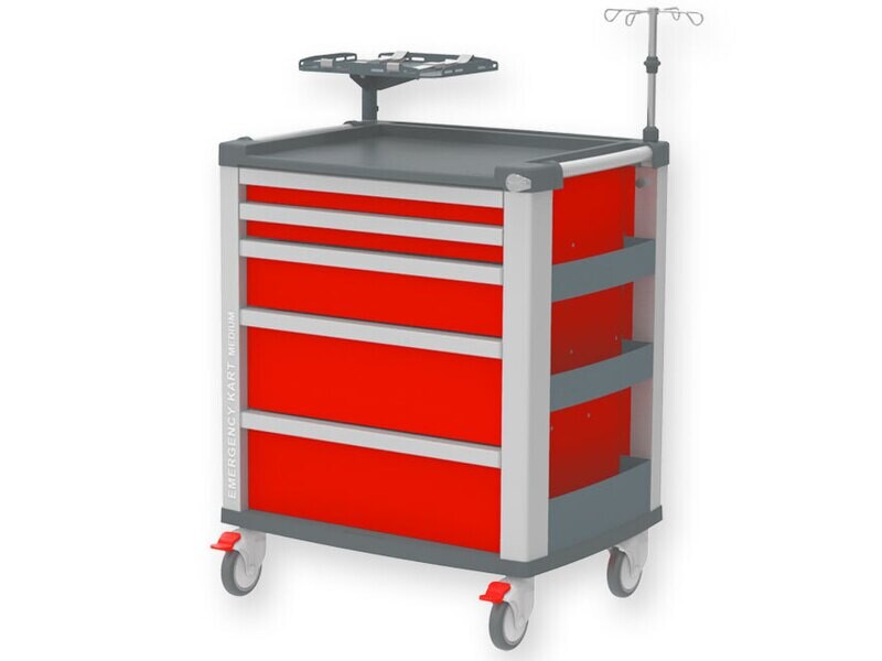 EMERGENCY MEDI KART - red