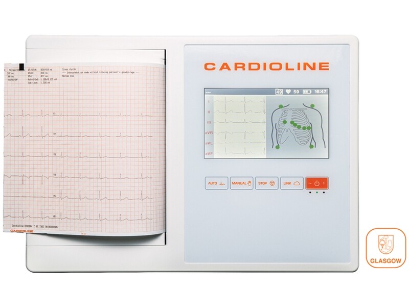 CARDIOLINE ECG200L FULL (Glasgow +EasyApp) - 7" colour touch screen