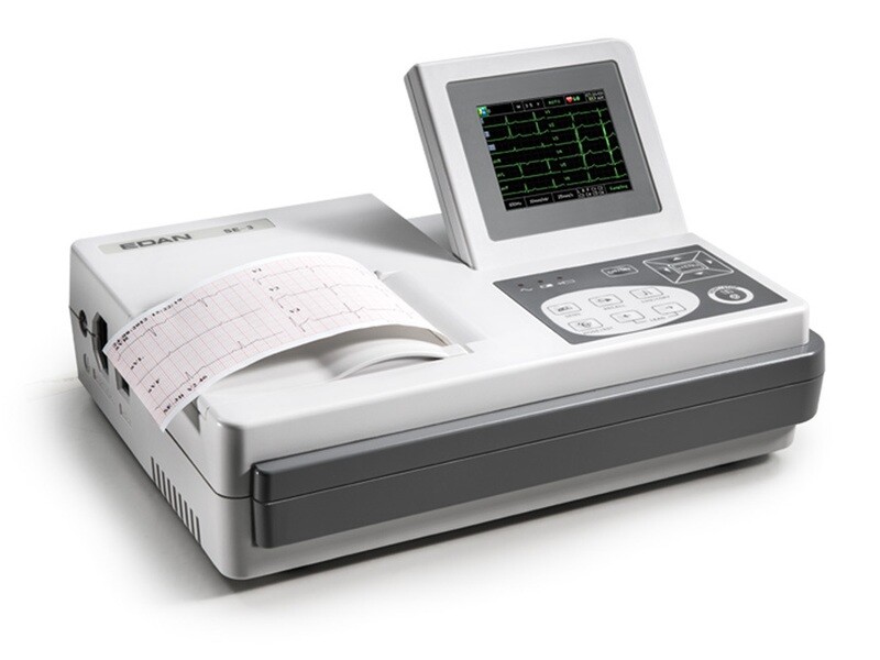 EDAN SE-3 COLOUR ECG - 3 channel with monitor and interpretation