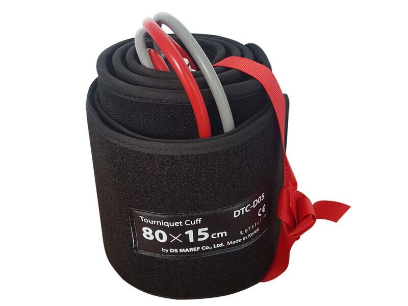 NO PINCH DOUBLE CUFF 80 x 15 cm - thigh M - red - spare