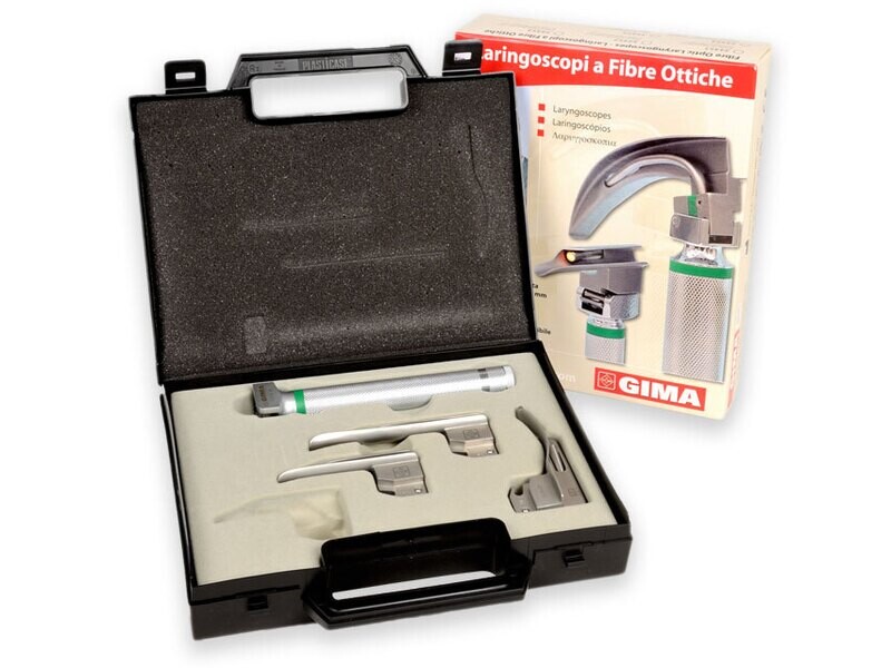 "GIMA GREEN" PAEDIATRIC SET 3 BLADES MILLER 0-1, MC-INT.0