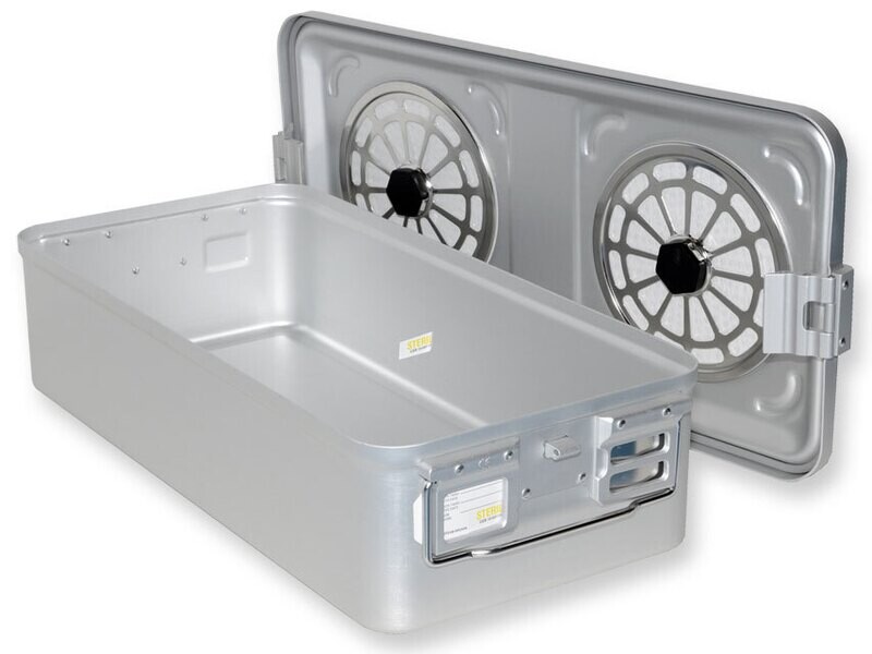 CONTAINER WITH FILTER large h 150 mm - grey