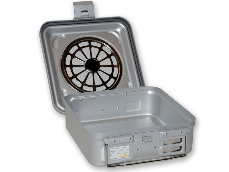 CONTAINER WITH FILTER small h 100 mm - grey