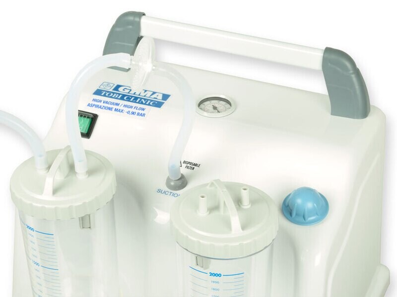 TOBI CLINIC SUCTION ASPIRATOR with 2x2 l jars