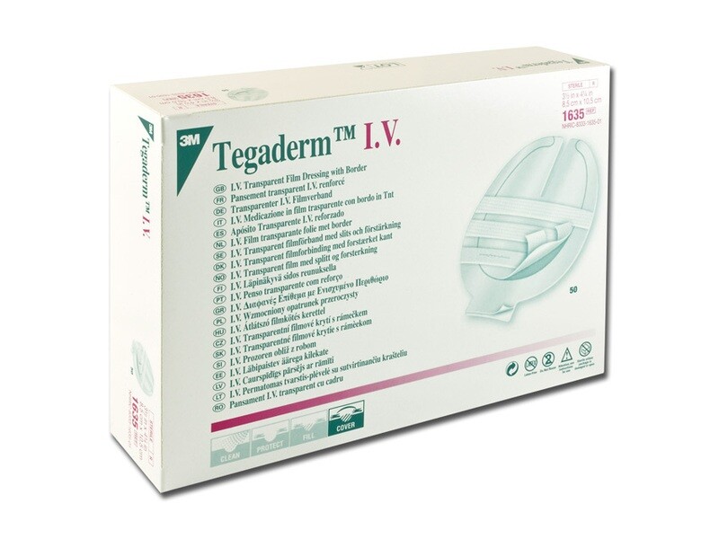 TEGADERM 3M I.V. FIXING STRIPS 8.5x10.50 cm