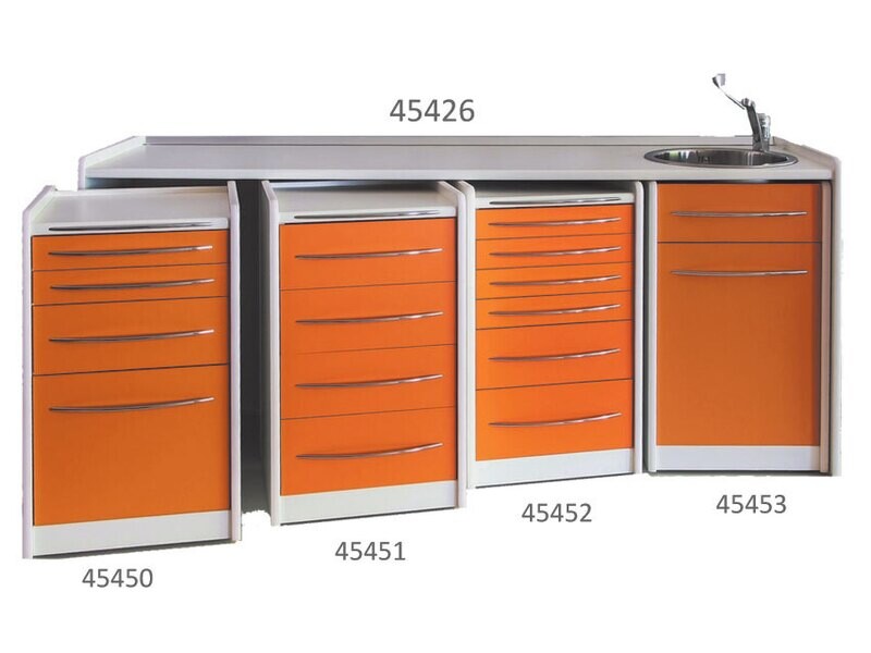 WORKTOP 206 cm - right washbasin