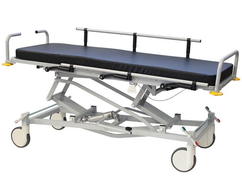 PROFESSIONAL HEIGHT ADJUSTABLE PATIENT TROLLEY with TR and RTR