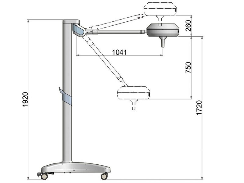 TRIS SCIALYTIC LED LIGHT - trolley