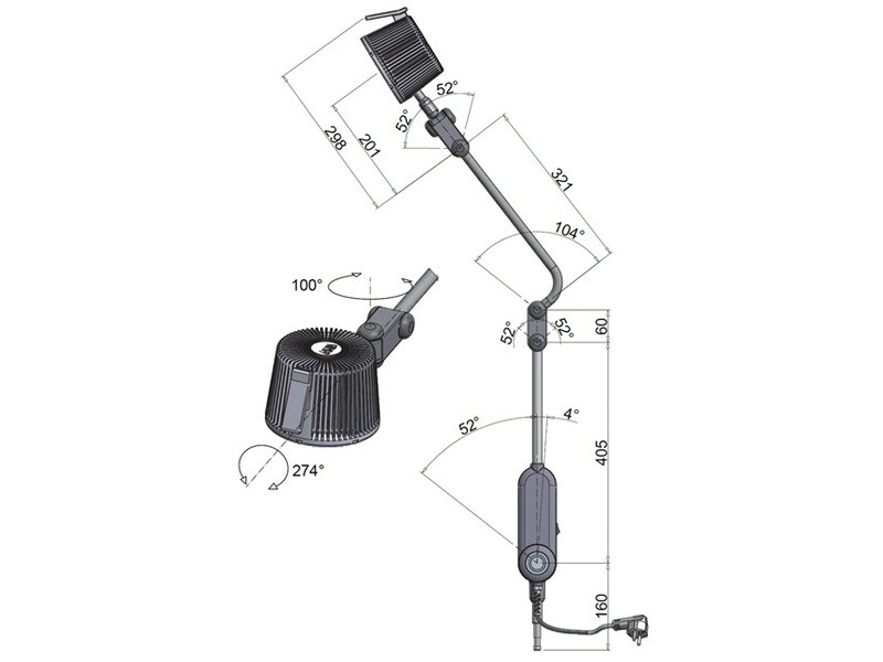 SOLESUD 2 HALOGEN LIGHT - trolley